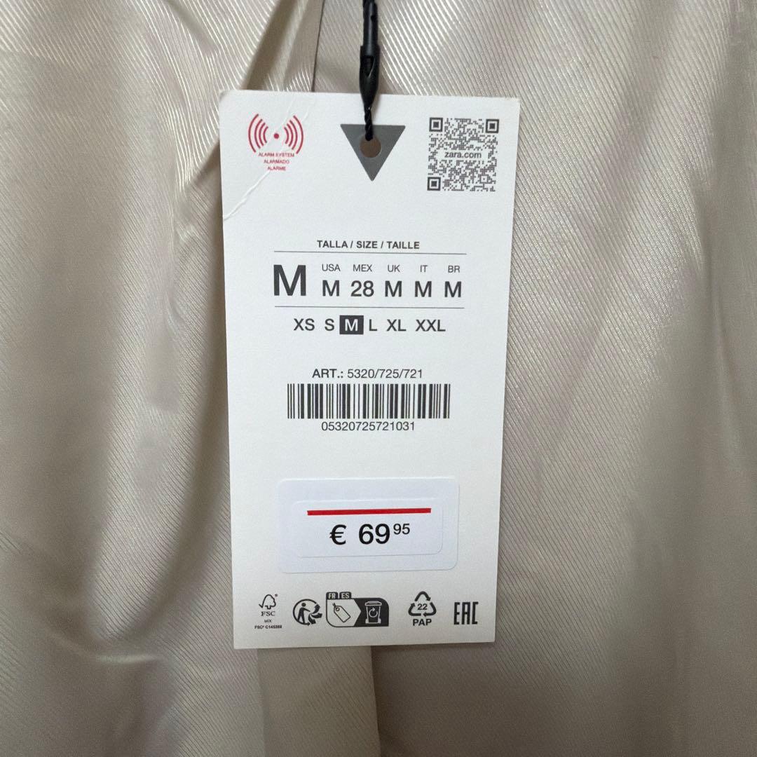 【完売商品 タグ付き 】ZARA ショートフェイクファーコート M