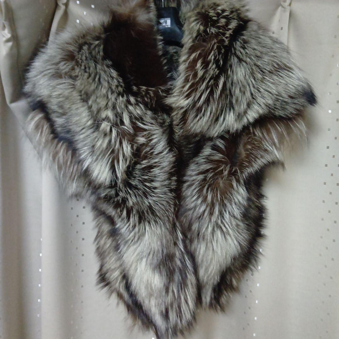 SAGA FOX　超大判ストール　ショール　シルバーフォックス