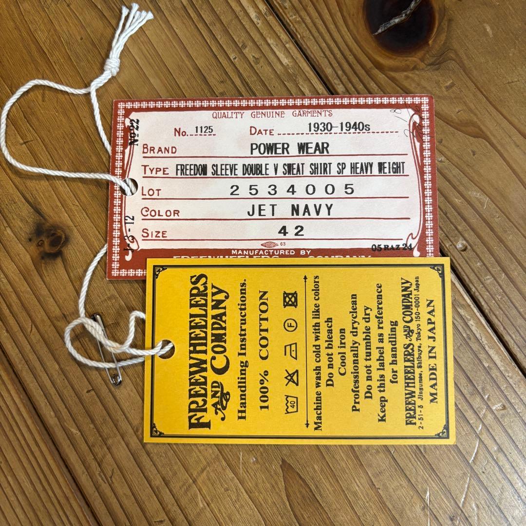 【新品同様】フリーホイーラーズ スウェット Col:J.Navy 42XL