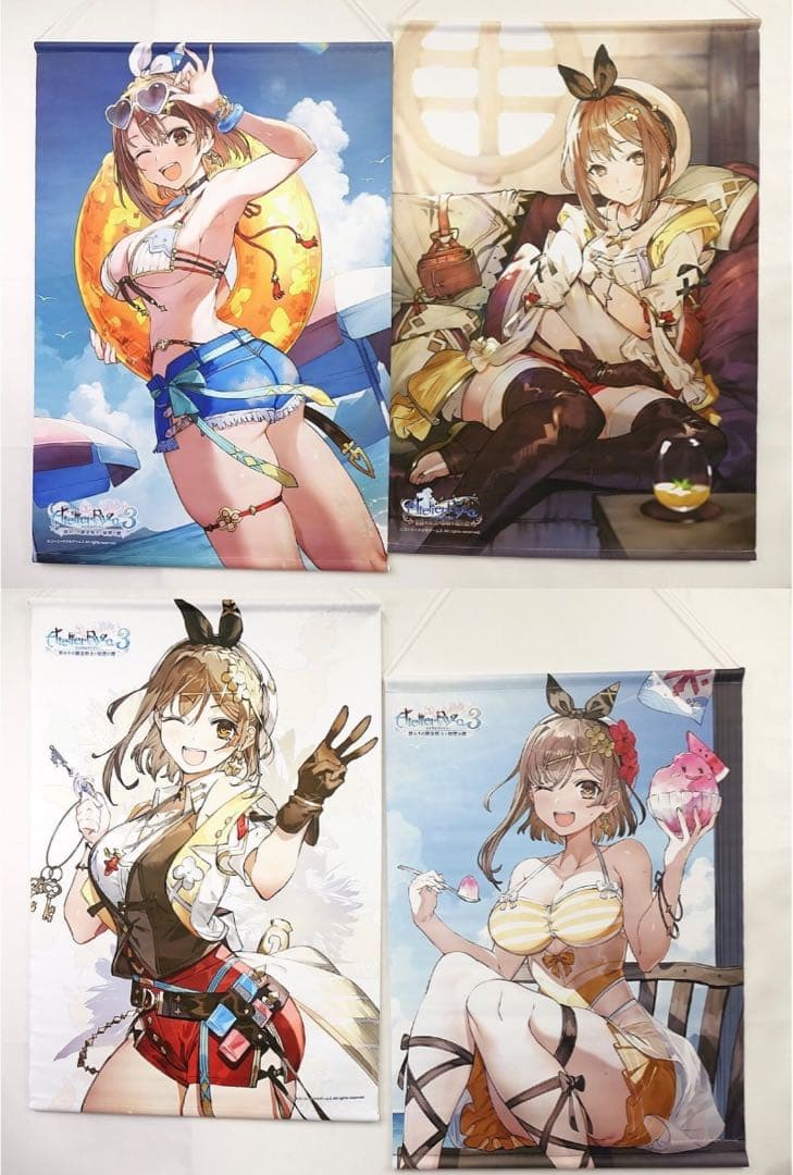 ライザのアトリエ　B2タペストリー 4本セット