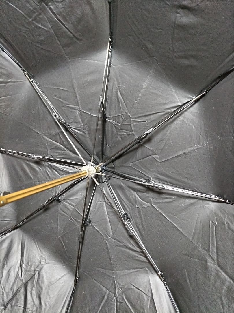 アシーナニューヨーク　日傘　　晴雨兼用　ボーダー　黒　傘
