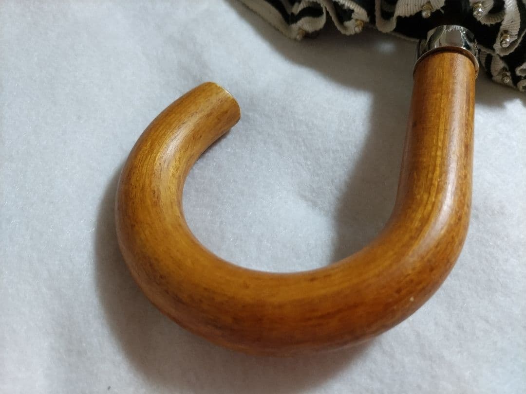 アシーナニューヨーク　日傘　　晴雨兼用　ボーダー　黒　傘