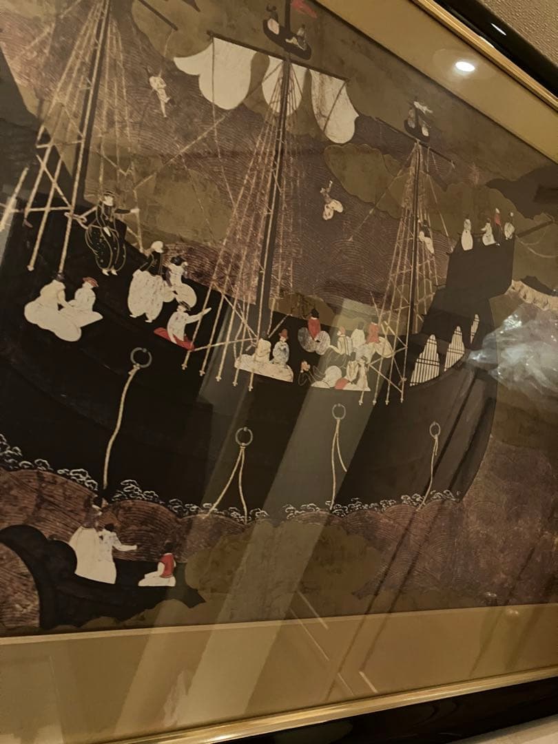 日本画　和　置物　絵　アンティーク　レトロ