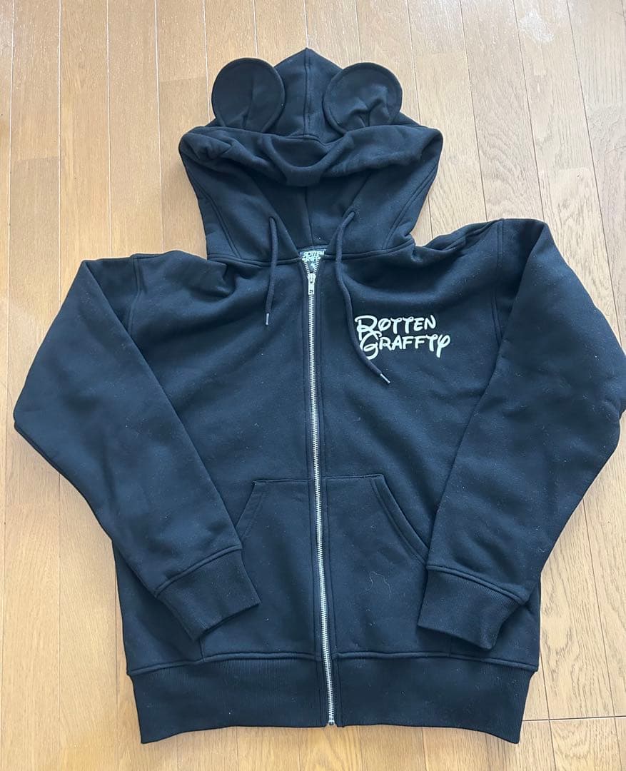 【美品】ROTTENGRAFFTY 耳付きパーカー Lサイズ ロットン