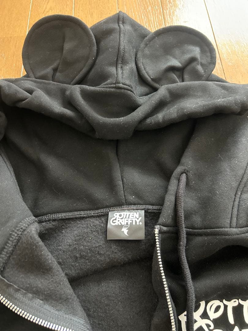 【美品】ROTTENGRAFFTY 耳付きパーカー Lサイズ ロットン