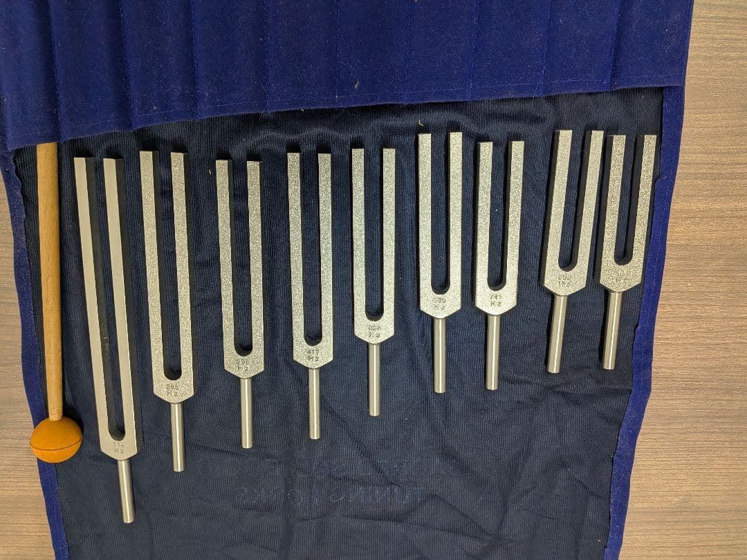 ソルフェジオ10本音叉セット SACRED SOLFEGGIO 専用ケース付