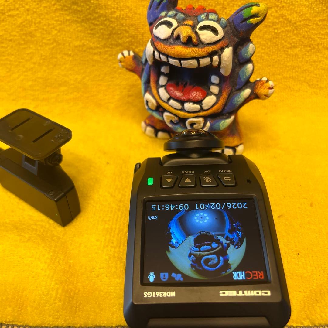 ☆整備品☆電池交換☆駐車監視コード　コムテックドライブレコーダーHDR361GS