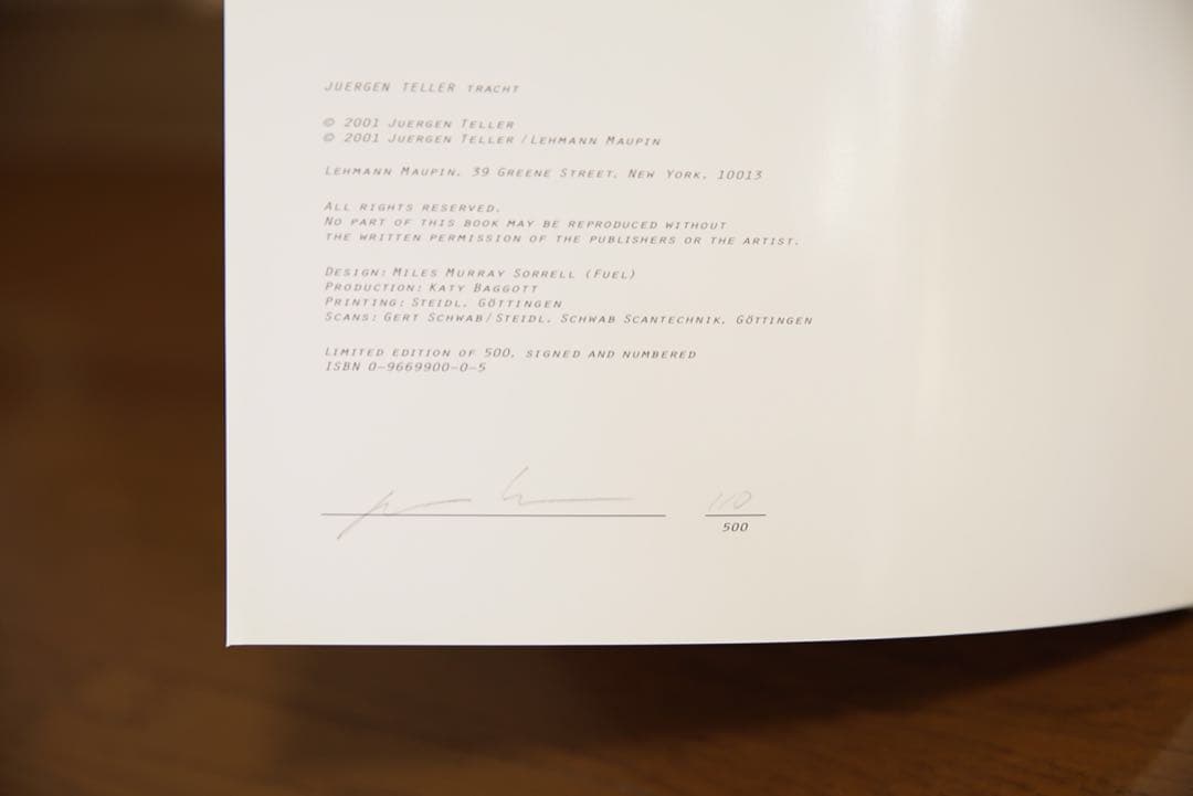 Juergen Teller (ユルゲンテラー)『Tracht』