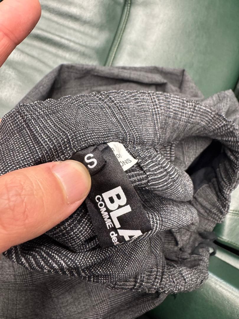 COMME des GARÇONS BLACK サルエルパンツグレンチェック