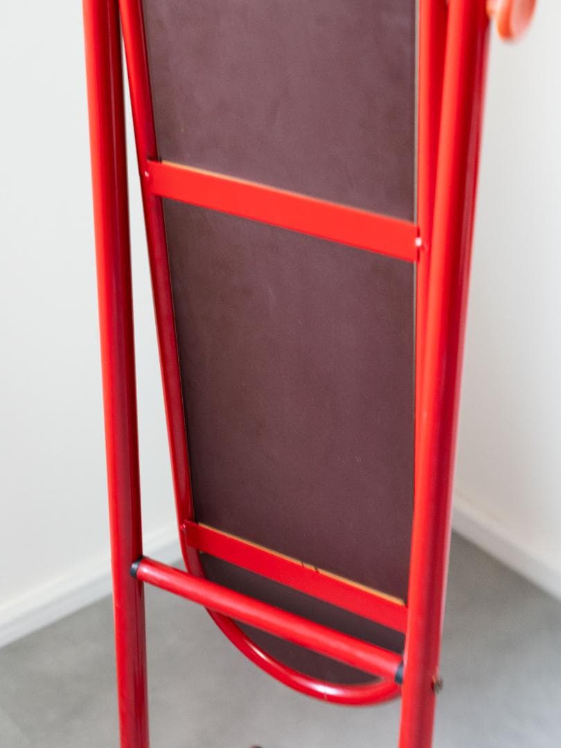 80s アイアンフレーム スタンドミラー 姿見レトロポップ　モダン