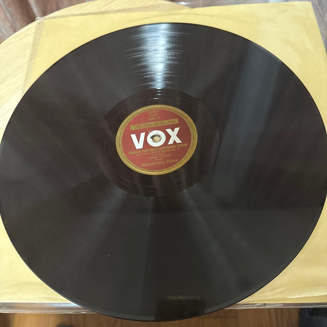 SP米2枚組 RUGGIERO RICCIバッハ無伴奏violin sonata
