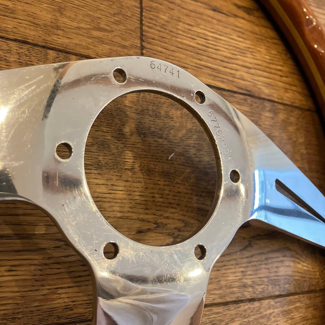 ナルディ　ウッドステアリング　サイドスポーク　36パイ