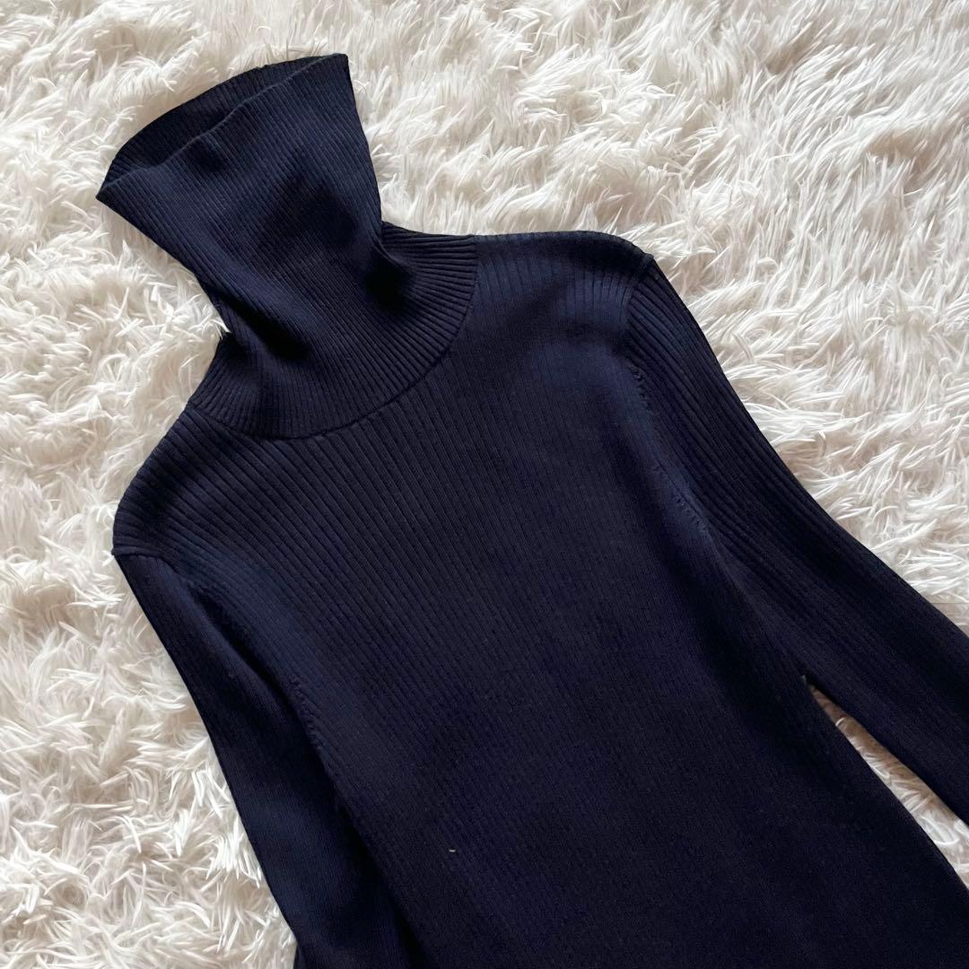 極美品✨ ポロラルフローレン メリノウール タートルネック ドレス QRコード