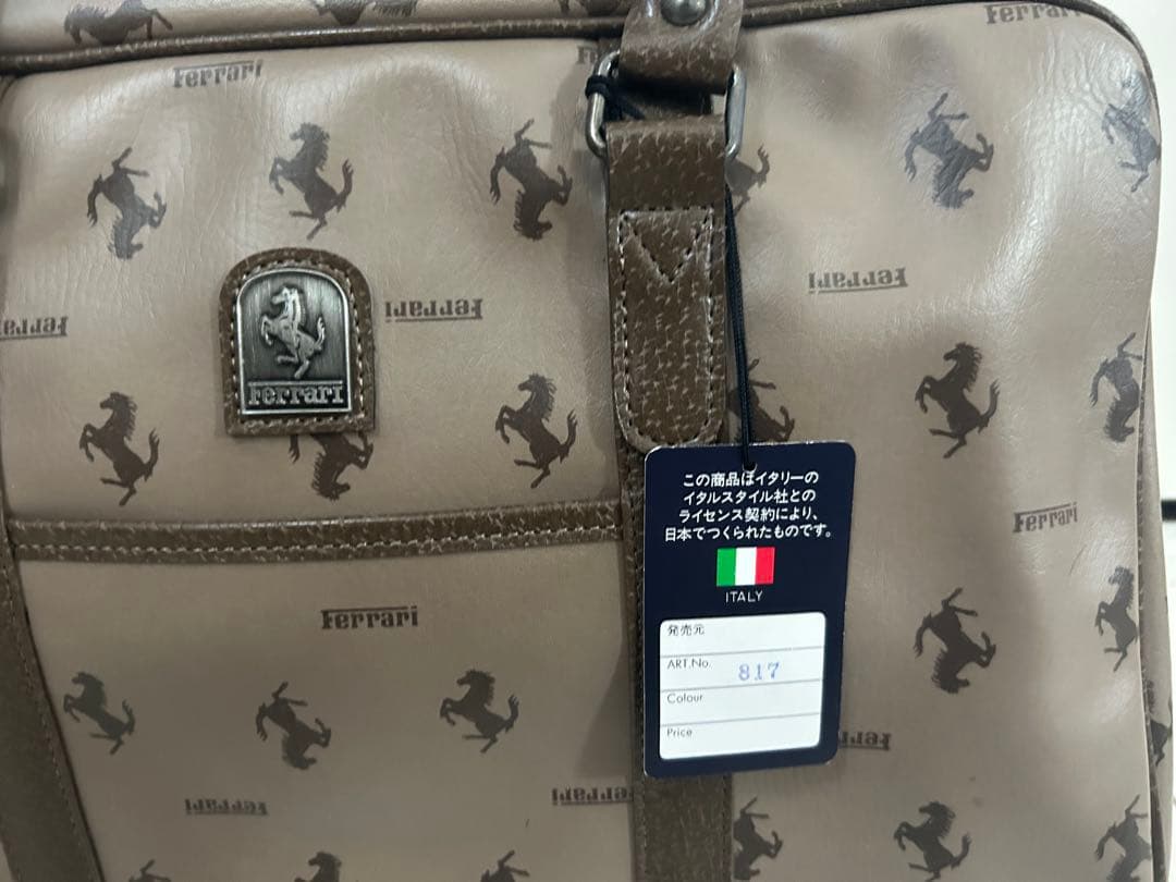 希少 未使用 新品 タグ付き フェラーリ Ferrari ハンドバッグ