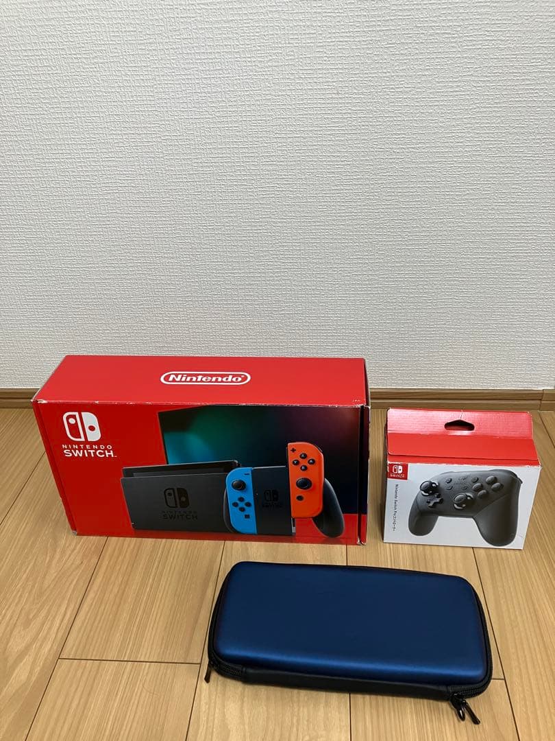 Nintendo Switch本体、プロコン、128GBのsdカード