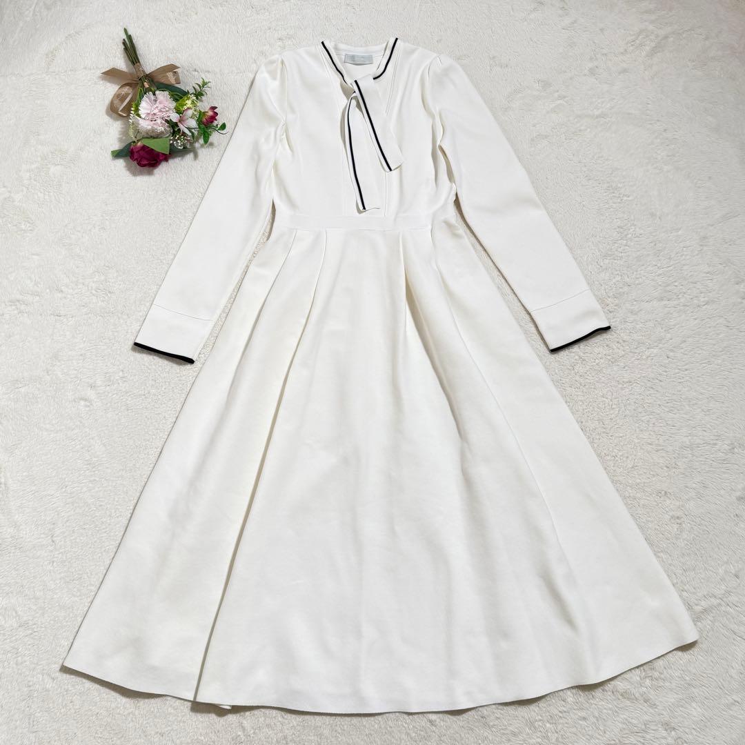 美品　セルフォード ボウタイ　ニットワンピース Aライン　2023年