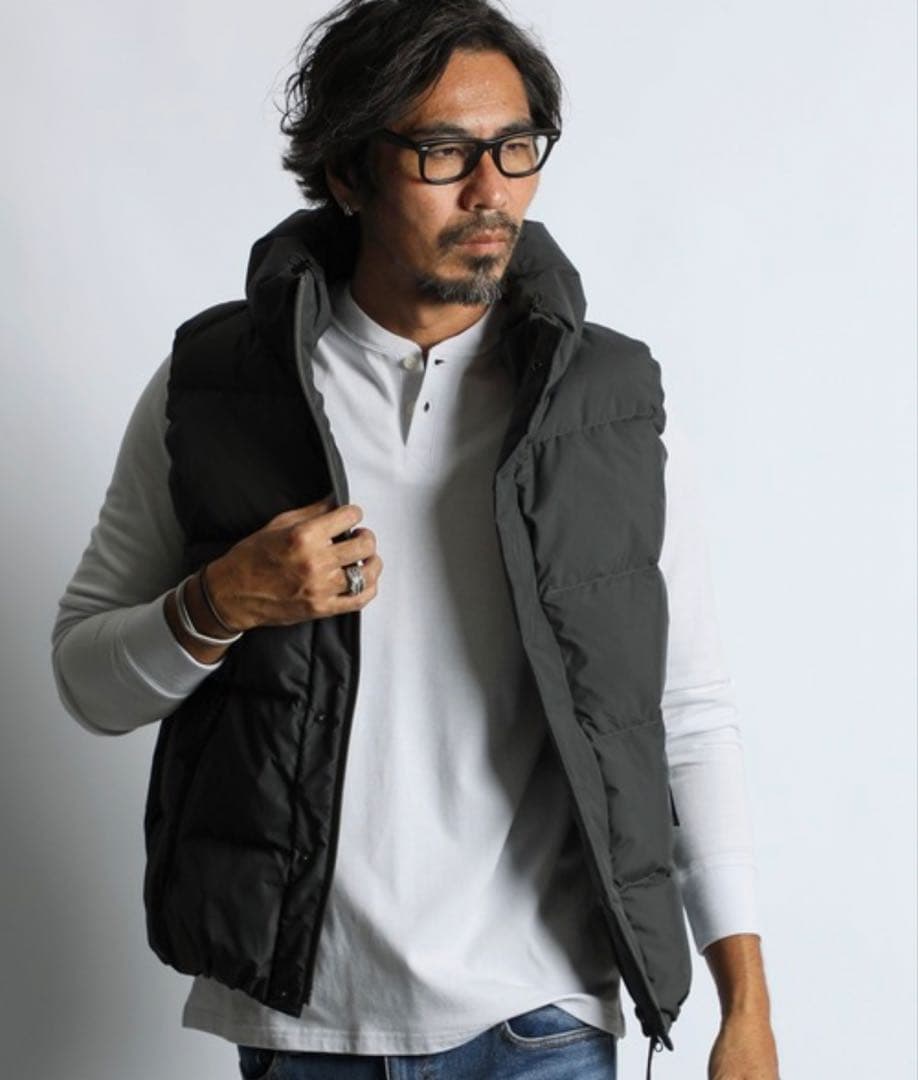 ダファー　ボリュームネック ダウンベスト　XL