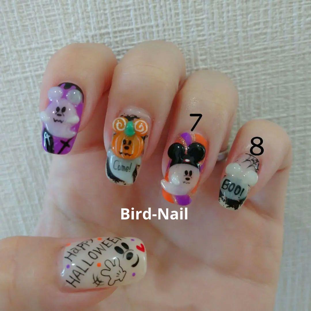 蓄光*ネイルパーツ*ハロウィン*光るパーツ