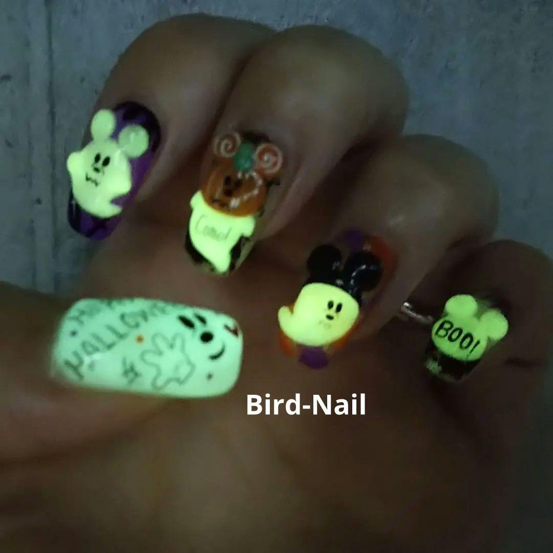 蓄光*ネイルパーツ*ハロウィン*光るパーツ