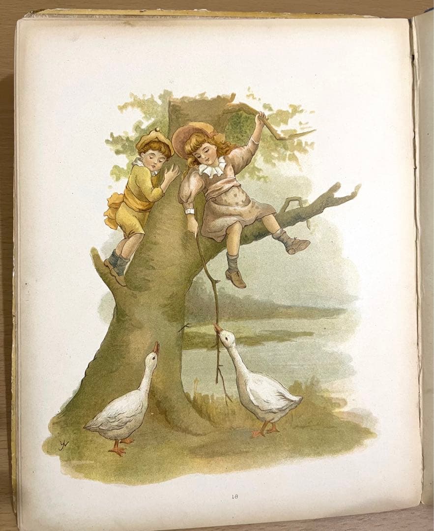 No.203 希少 古書 洋書 絵本 アンティーク ビクトリアン 童謡 児童書