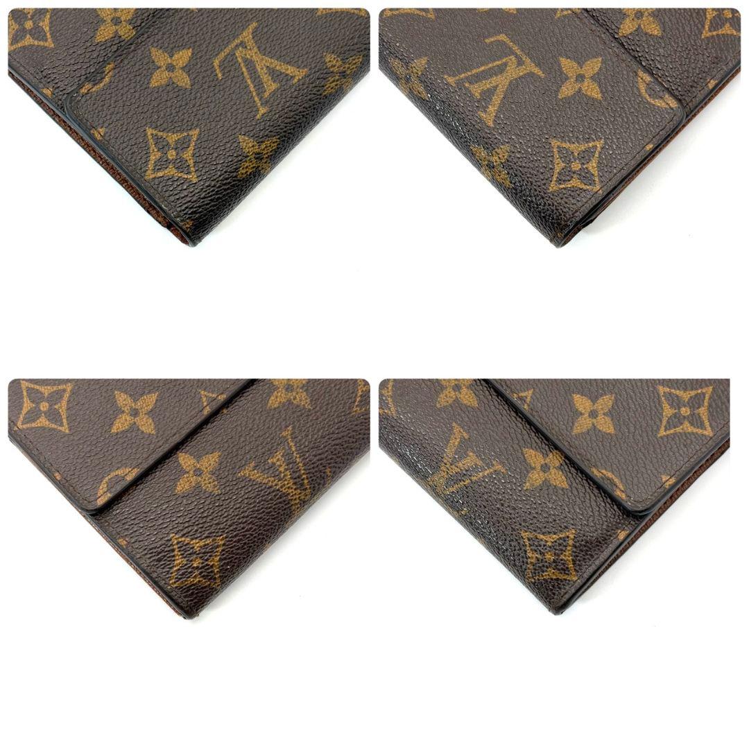 美品 ルイヴィトン モノグラム ポルトフォイユ サラ 10カード 財布 茶色 .