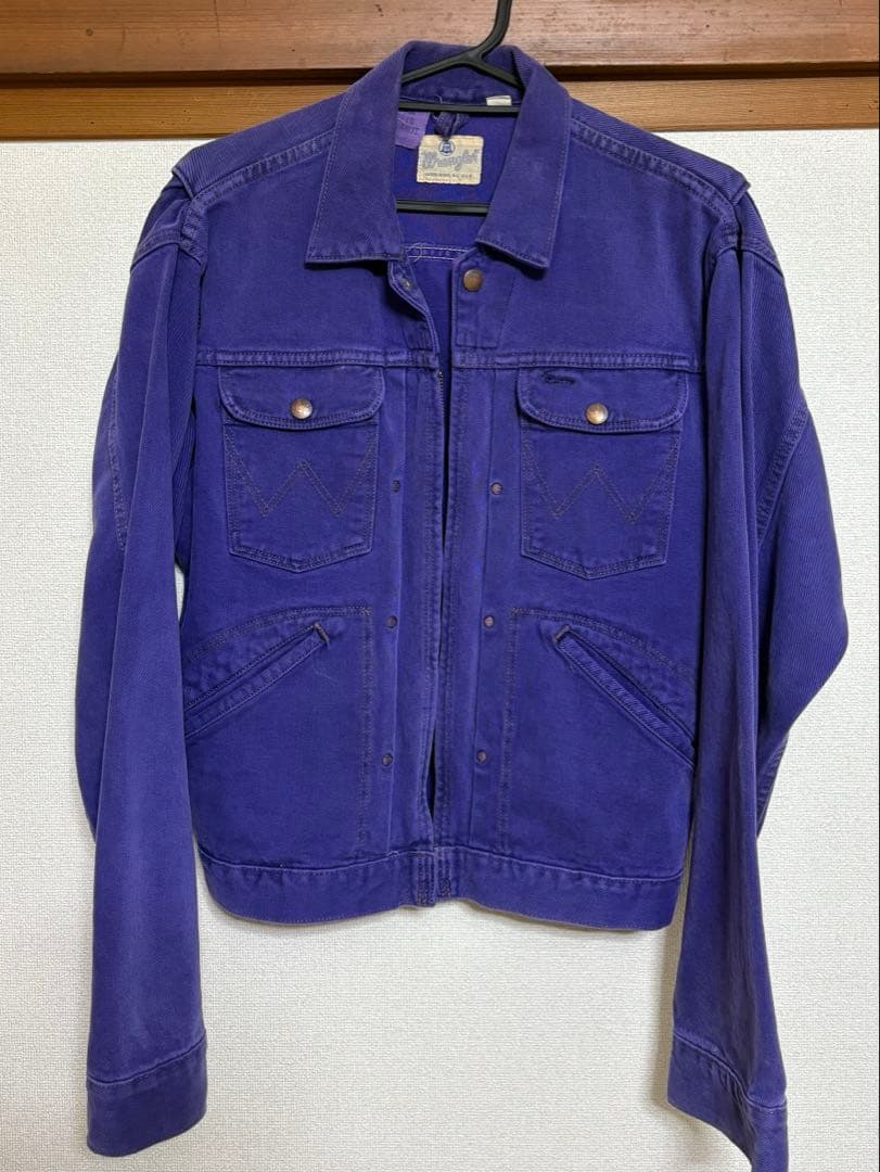 Wrangler パープル デニムジャケット