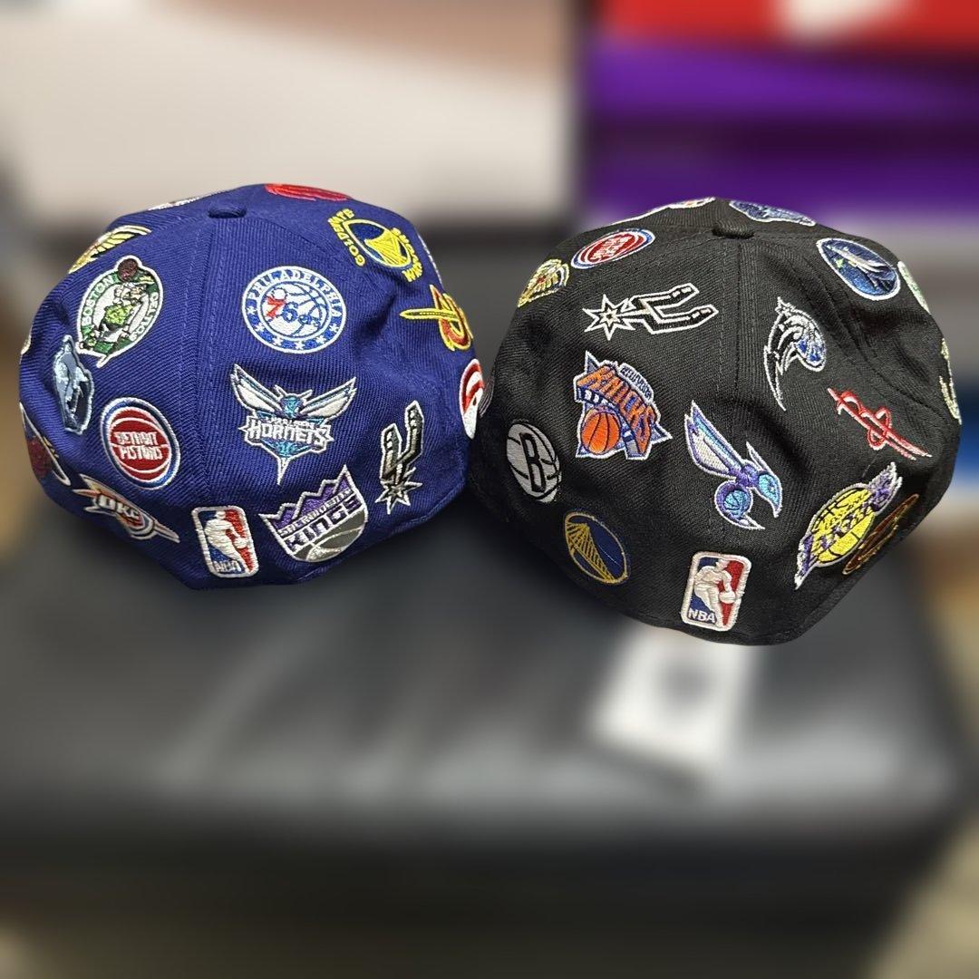 NBAチームロゴ刺繍 ニューエラ 7 1/8