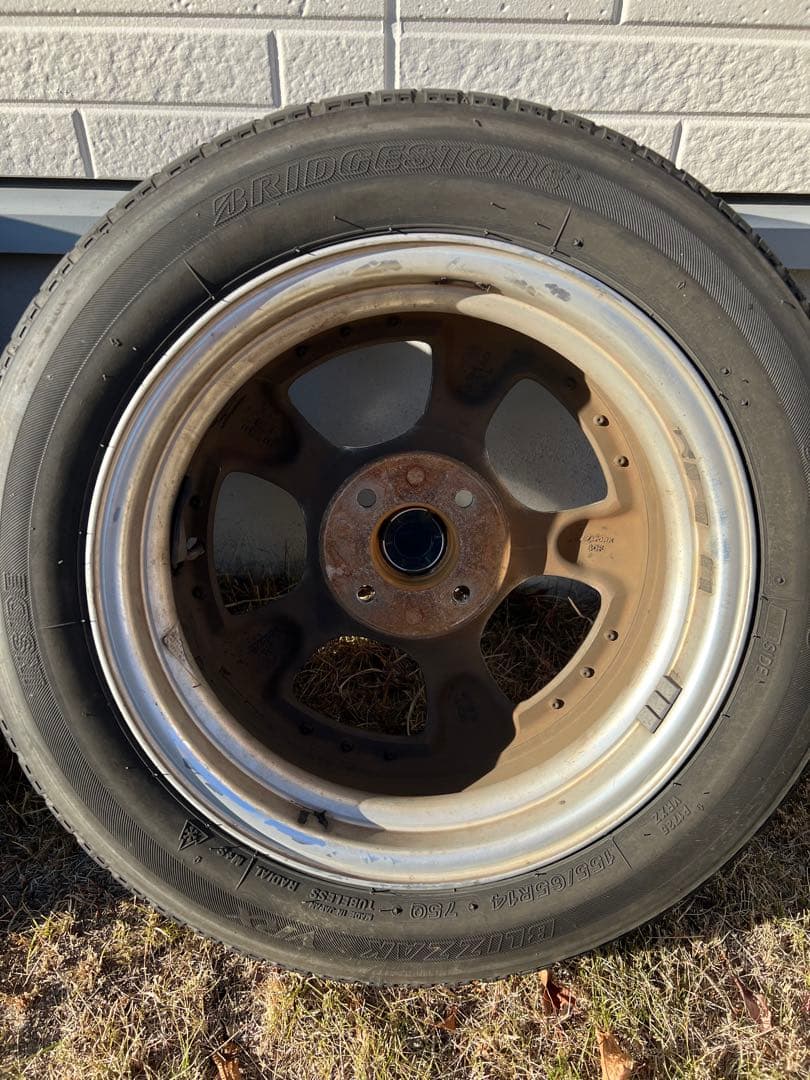 とかとかとーか　WORK VS-KF 14インチ クロームホイールセット