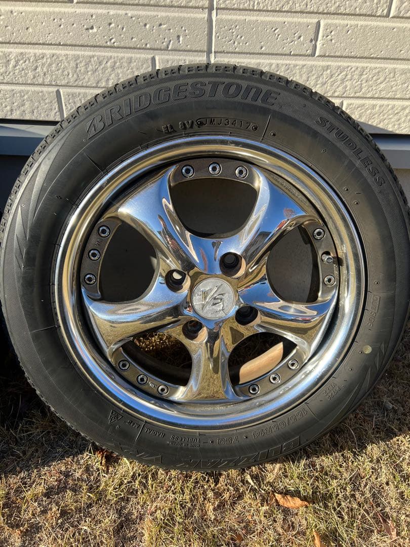 とかとかとーか　WORK VS-KF 14インチ クロームホイールセット