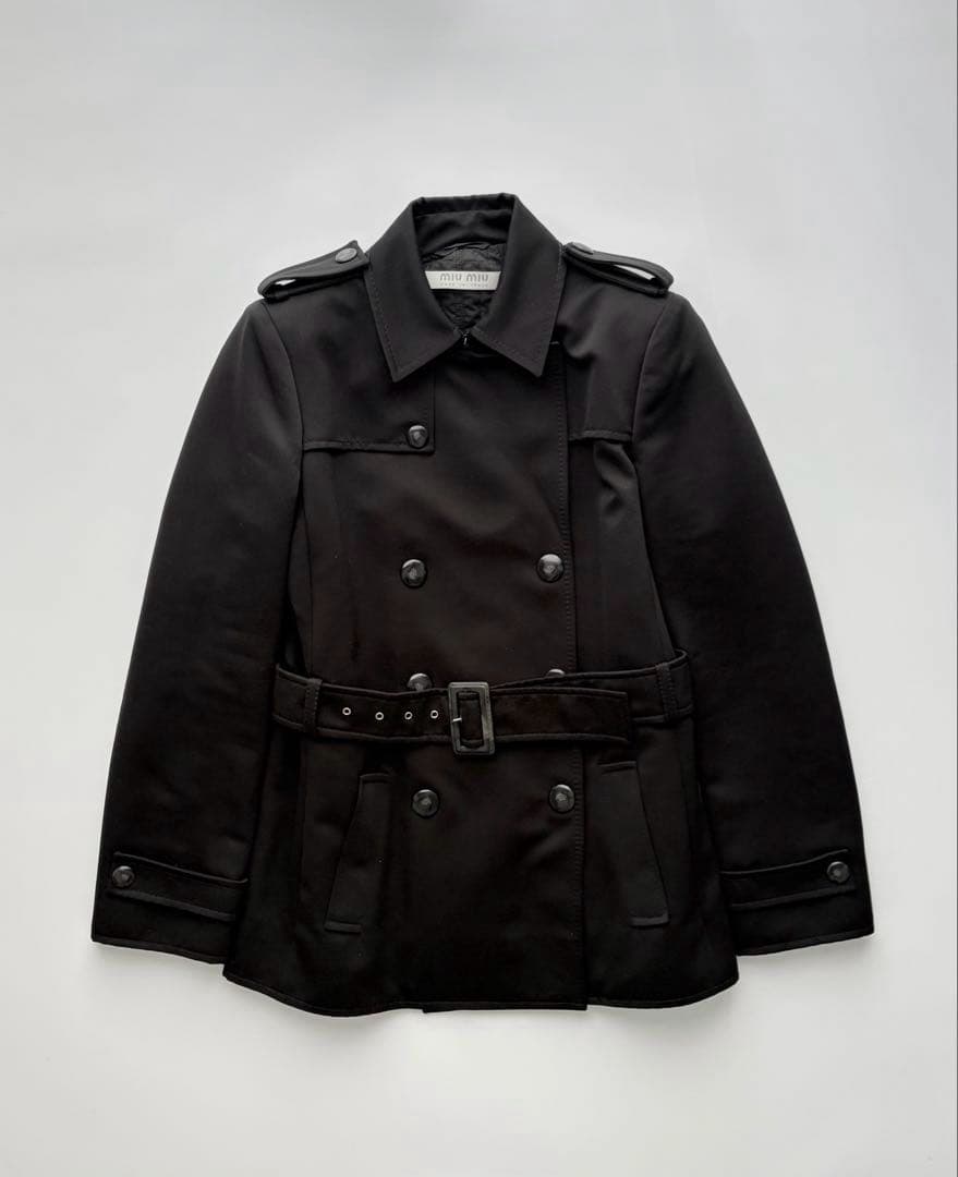 ジャケット・アウター MIU MIU Double Breasted Coat IT 40