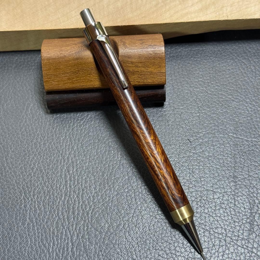 123デザートアイアンウッド　木製シャーペン　強低重心R 真鍮