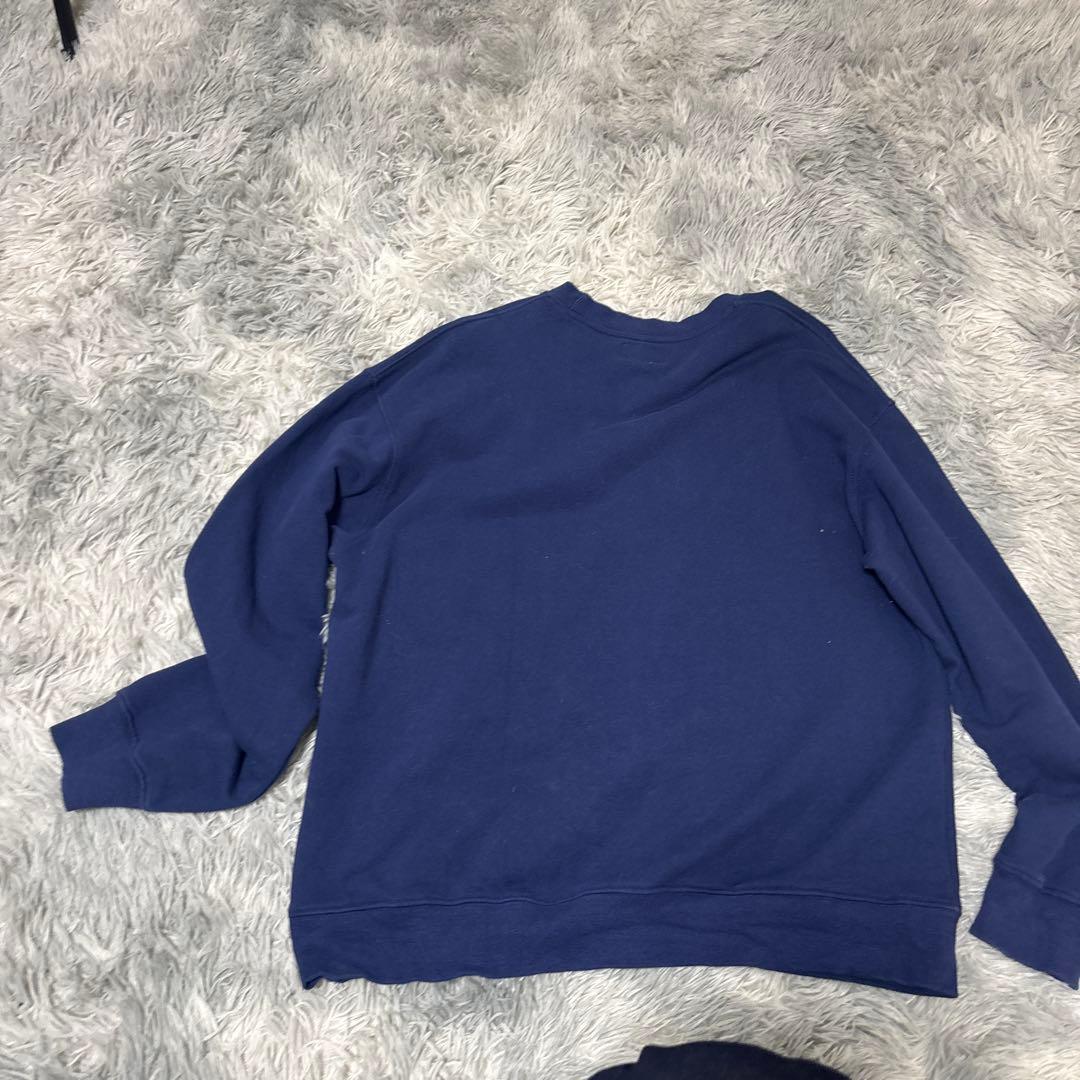 thisisneverthat ネイビー ロゴ スウェット