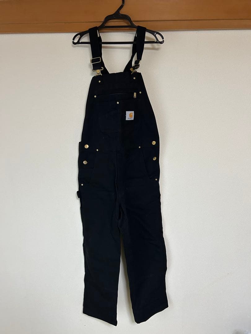 Carhartt ダック オーバーオール ブラック