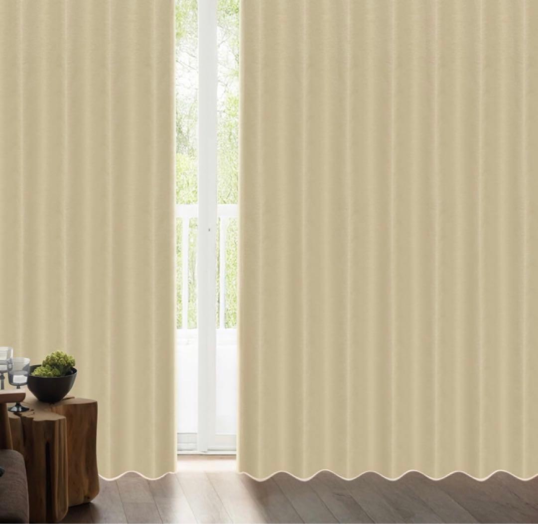 [カーテンくれない] 断熱・遮熱カーテン「静 Shizuka」完全遮光生地使用