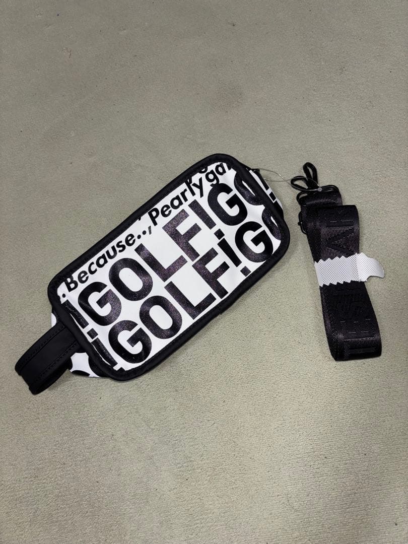 （新品）パーリーゲイツ、GOLFロゴシリーズ、マルチポーチ、ショルダーバッグ