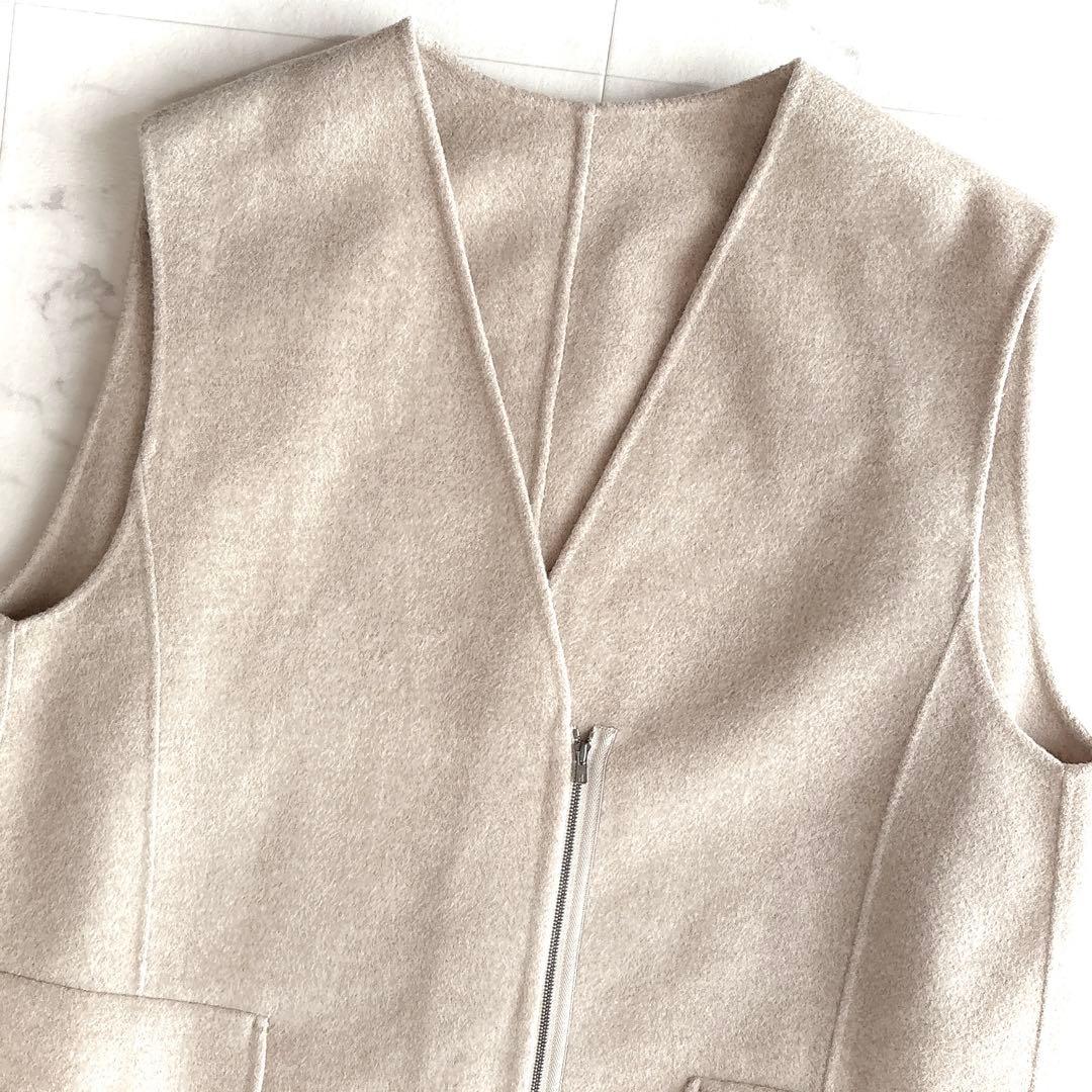 美品✨LOHEN バックタックロングリバージレ ベージュ