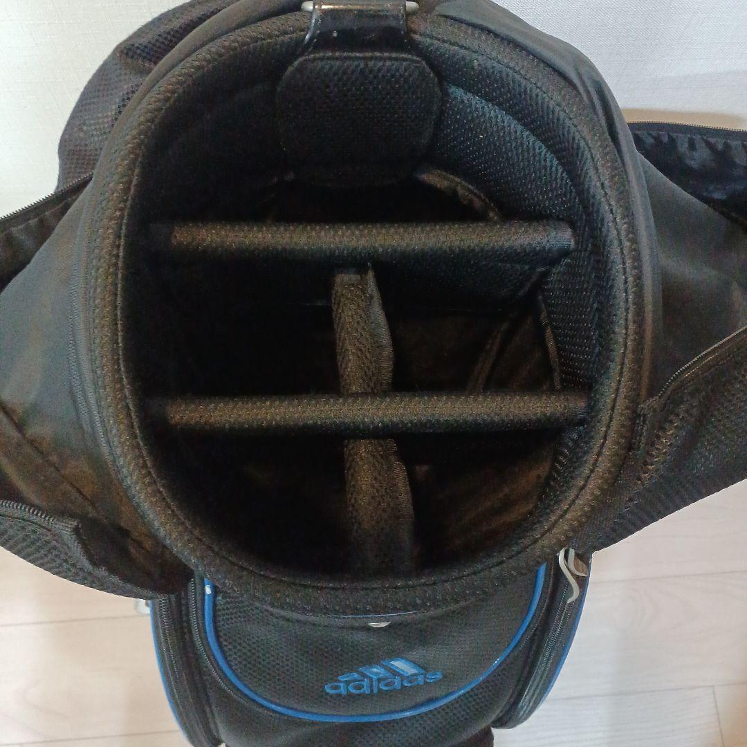 adidas キャディバッグ 黒/青