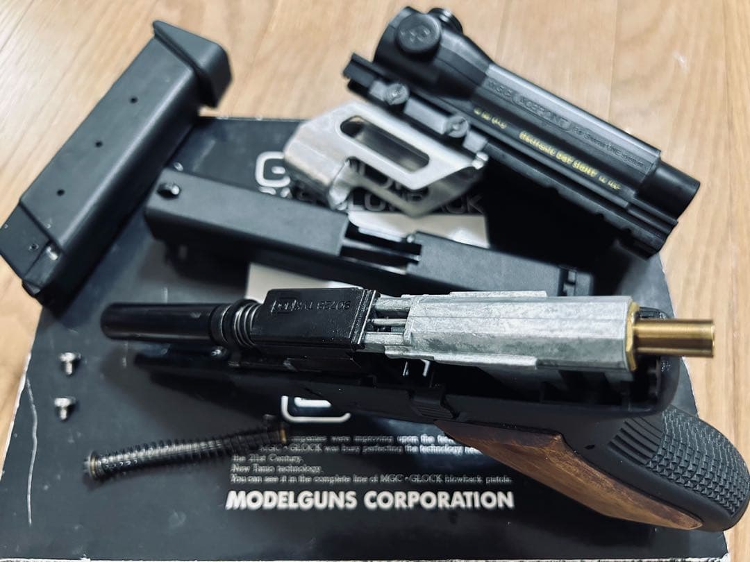 【不朽名作 】 MGCグロック17(ガスブローバック)とスコープ付カスタムセット