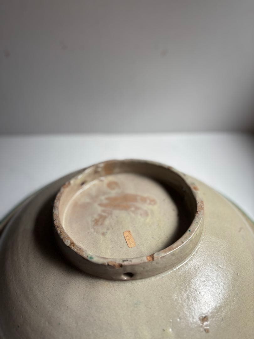 576 骨董 モロッコアンティーク 手描きの美しい大皿 大鉢 飾り皿 希少