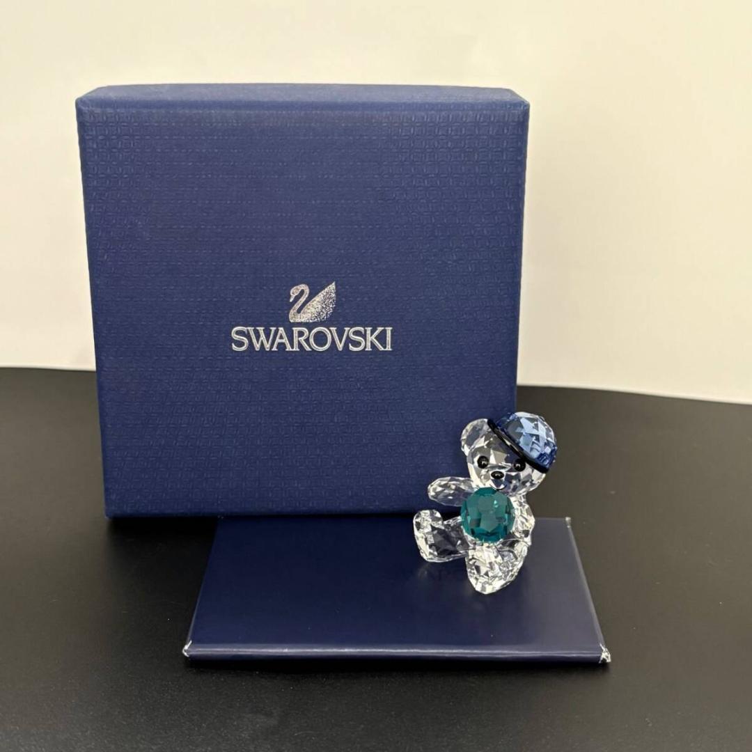極美品 希少 スワロフスキー クリスベア テディベア レッツ プレイボール