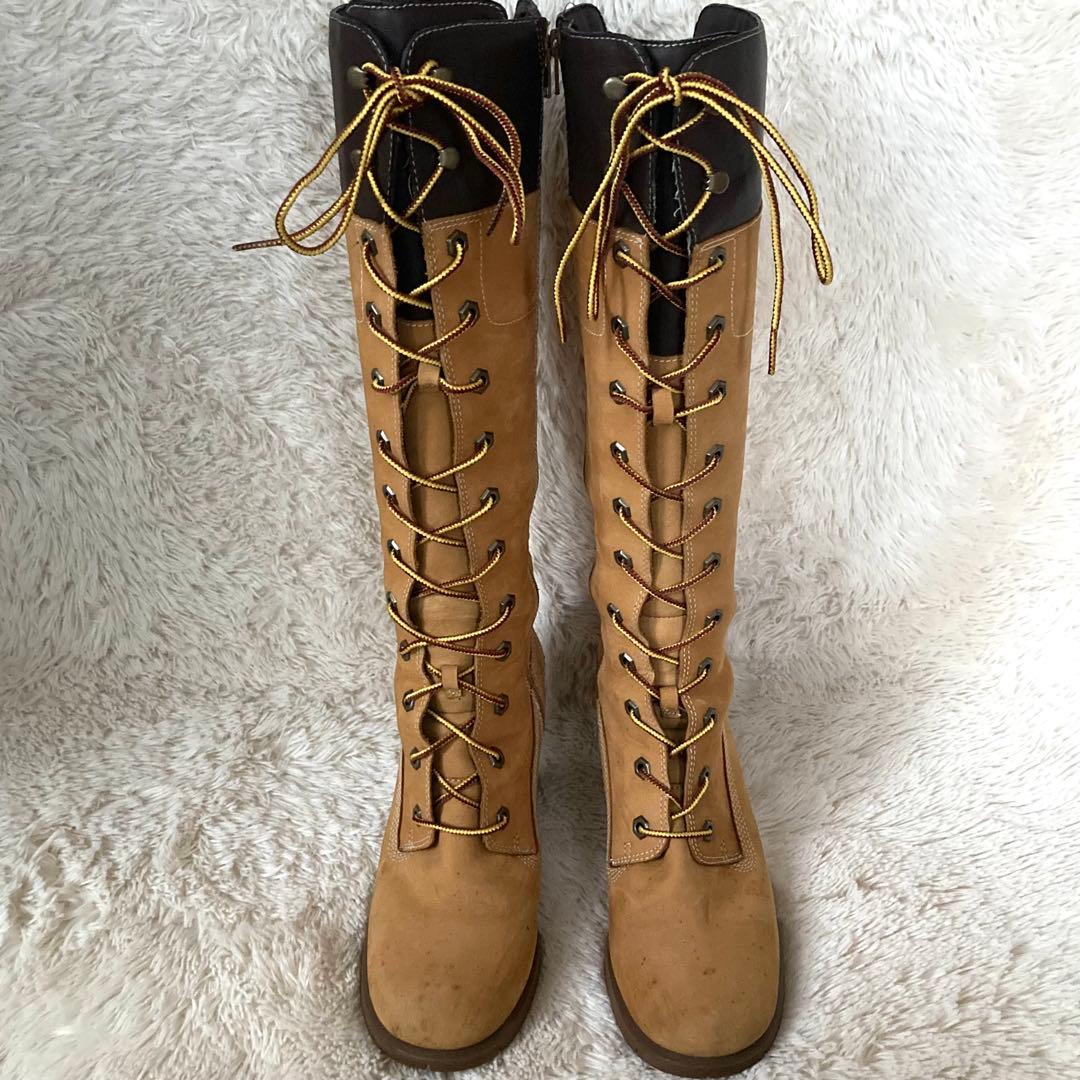 ✨安室奈美恵着用✨Timberland レースアップ ロングブーツ 編み上げ