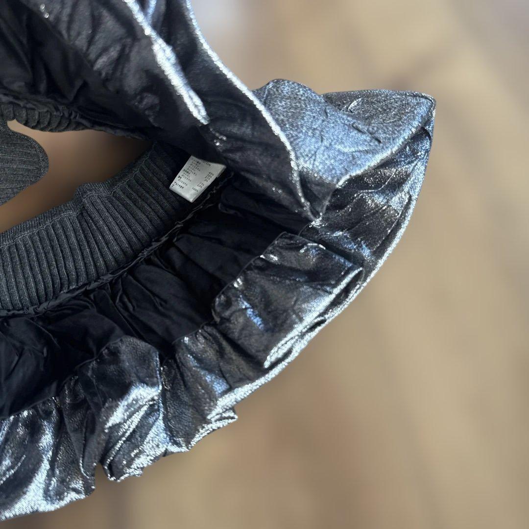 リブ編みフリルビスチェ ommo