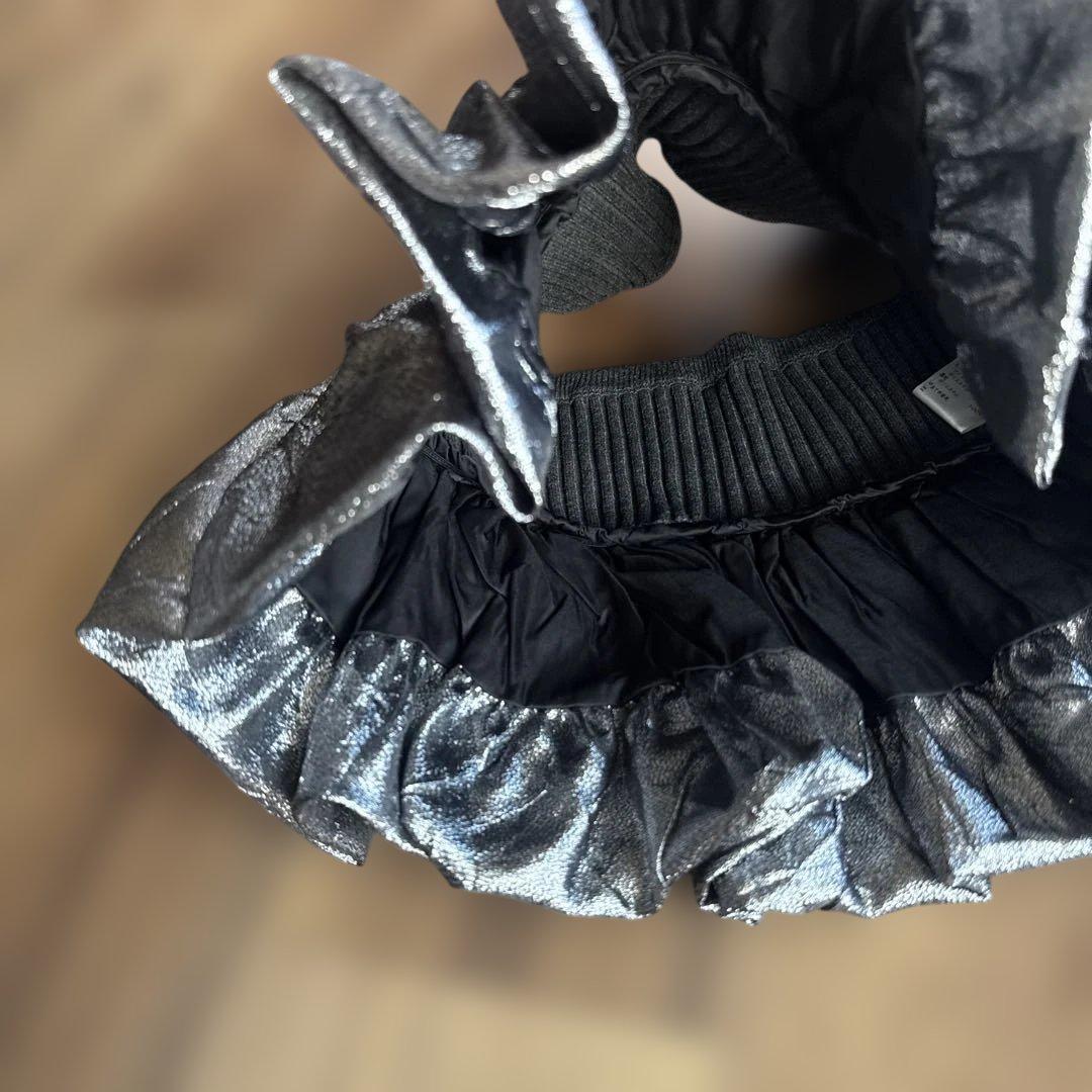 リブ編みフリルビスチェ ommo