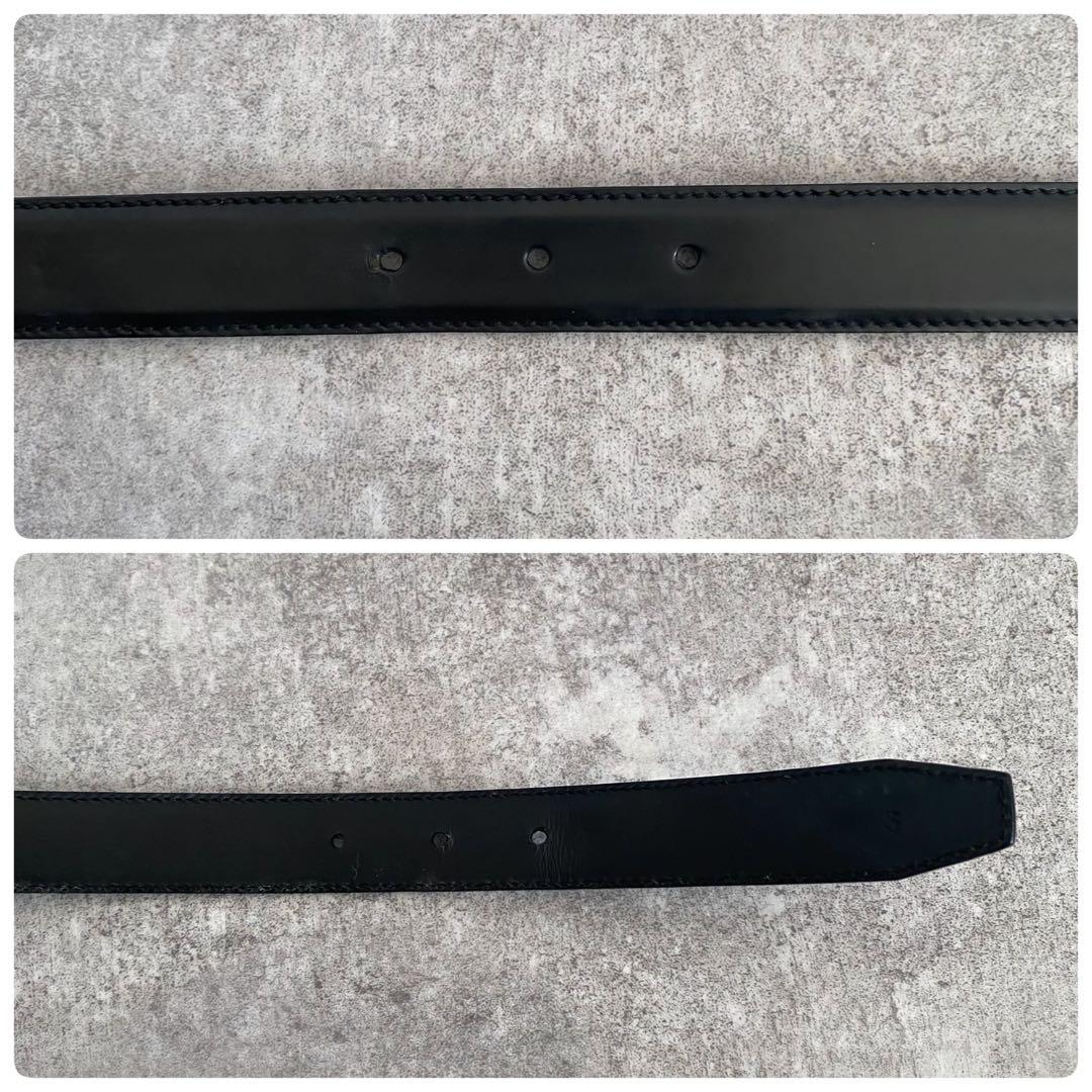 サルヴァトーレフェラガモ ダブルガンチーニ ベルト ブラック シルバー 黒