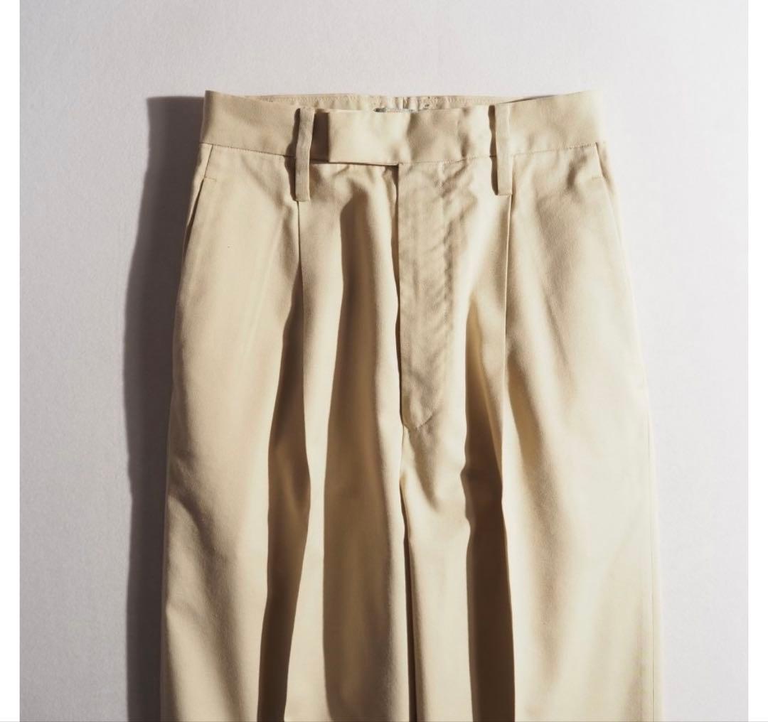 【美品】オーラリー × ロンハーマン ワイドパンツ ライトベージュ 0