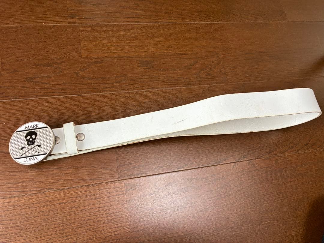 MARK&LONA ベルト　ホワイト