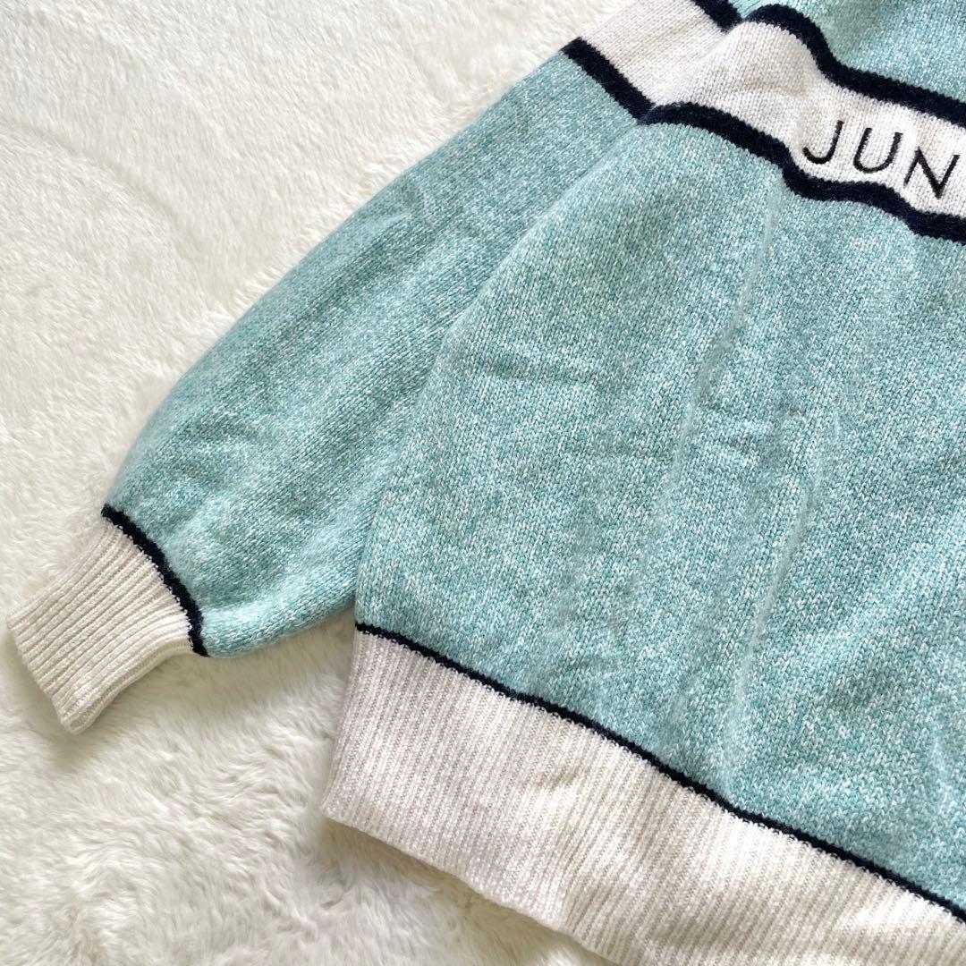 美品 JUN&ROPE フロントロゴパフスリーブ長袖プルオーバー 即完売品