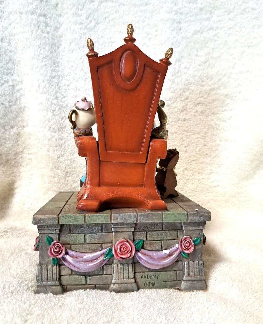 【美品】ディズニー 　美女と野獣オルゴール　アンティーク