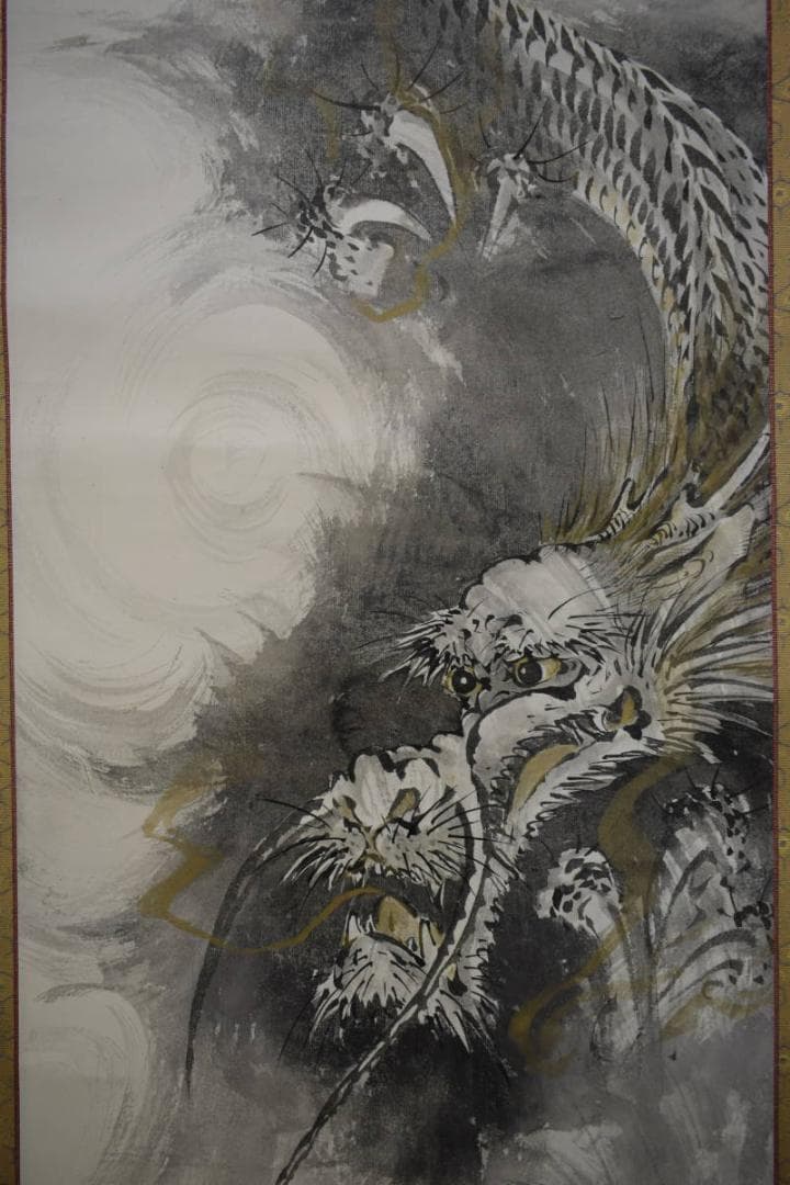 不詳/作者不詳/雲龍図/布袋屋掛軸HJ-256