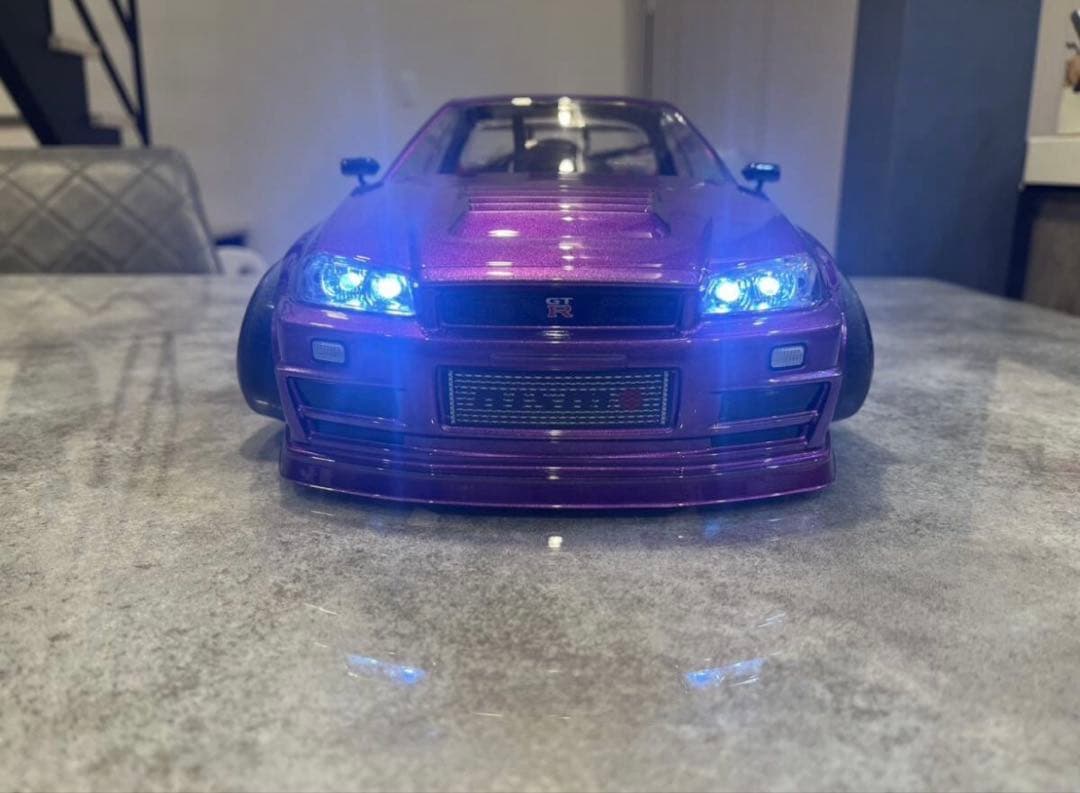 タミヤ ドリフト仕様GTR R34 RCボディ 1/10 ラジコン RC